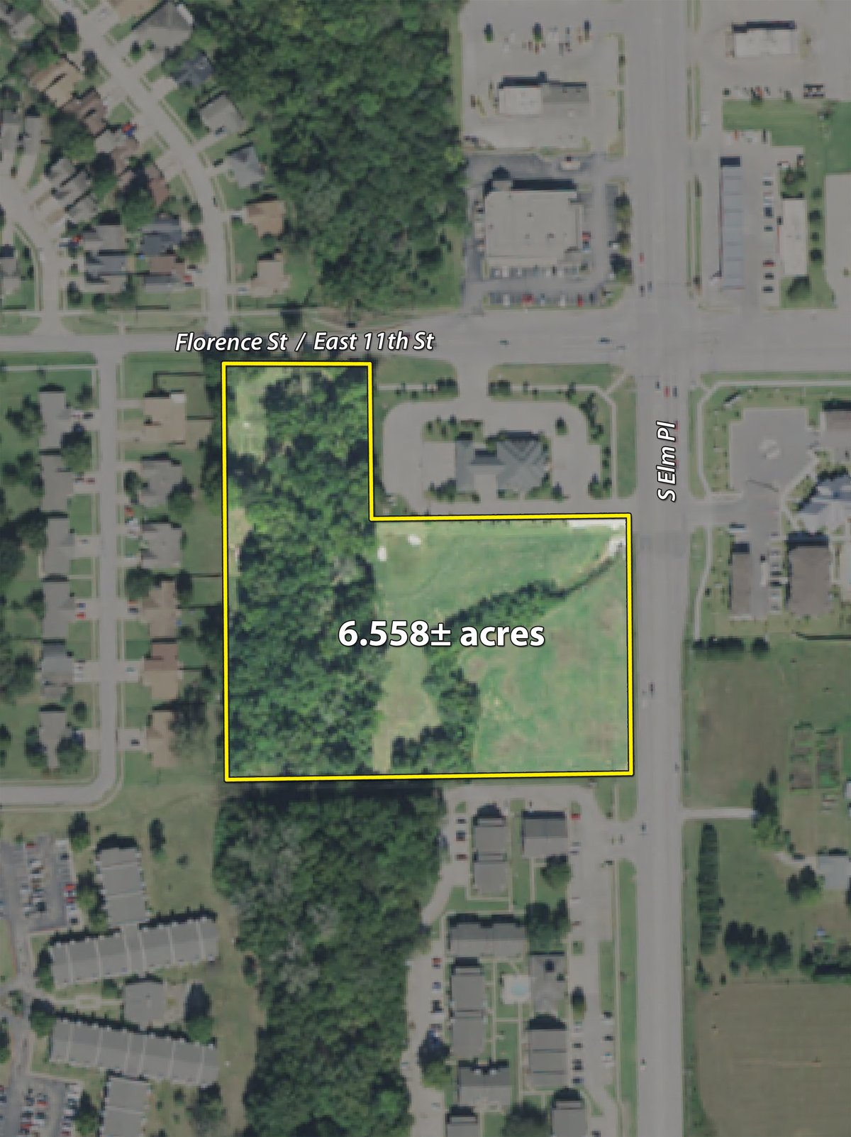 Tract map - IMPORTANT SEALED BID REAL ESTATE AUCTION - 6.56+/- ACRES IN BROKEN ARROW, OKLAHOMA